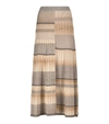 Simkhai Womens Espresso S Louise High-waist Knitted Midi Skirt S In Espresso Stripe