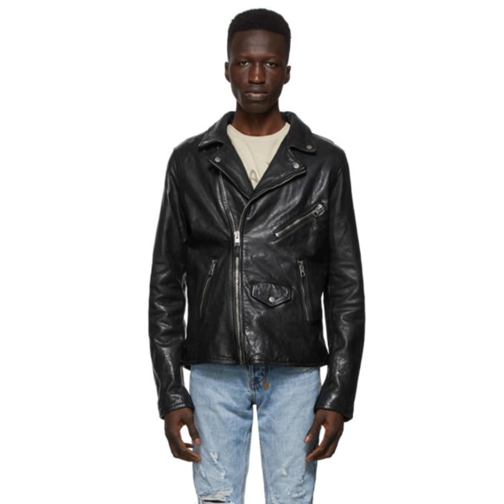 Ksubi Black Leather Capitol Jacket | ModeSens
