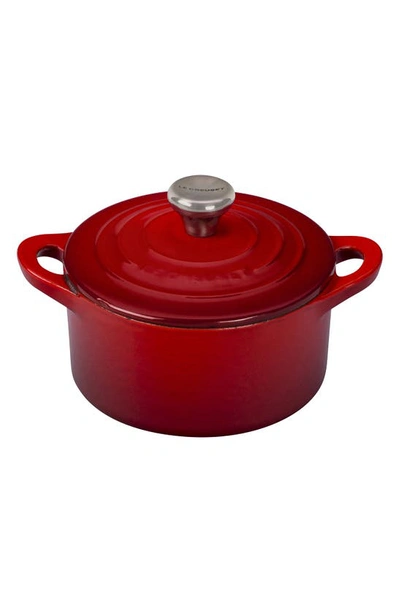 Le Creuset Enameled Cast Iron Mini Cocotte In Cerise