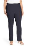 Nic + Zoe 'wonder Stretch' High Rise Straight Leg Pants In Midnight