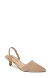 Bella Vita Sarah Ii Slingback Pump In Almond Suede