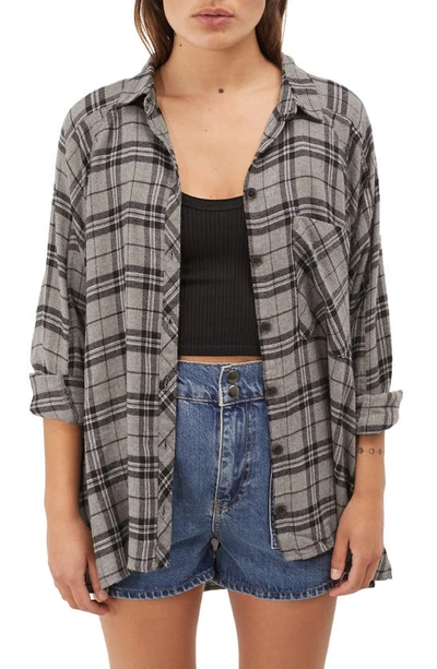 Bdg Urban Outfitters Brendon Flannel Shirt In Grey