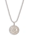 Melinda Maria Zodiac Pendant Necklace In Silver- Libra