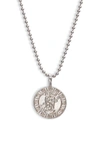 Melinda Maria Zodiac Pendant Necklace In Silver- Pisces