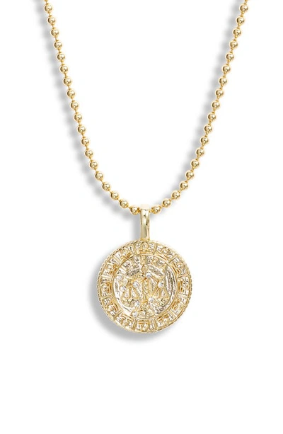 Melinda Maria Zodiac Pendant Necklace In Gold- Sagittarius