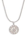 Melinda Maria Zodiac Pendant Necklace In Silver- Cancer