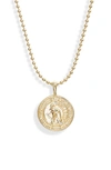 Melinda Maria Zodiac Pendant Necklace In Gold- Gemini