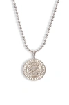 Melinda Maria Zodiac Pendant Necklace In Silver- Virgo