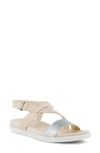 Ecco Simpil Strappy Sandal In Alusilver/ Limestone