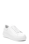 Jslides Amanda Low-top Leather Platform Sneakers In White Patent