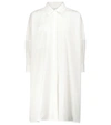 Co Button-front V-neck Blouse In White