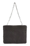 Topshop Chain Mail Convertible Clutch In Silver