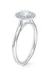 Forevermark Center Of My Universe® Round Halo Diamond Engagement Ring In Platinum-d0.50ct