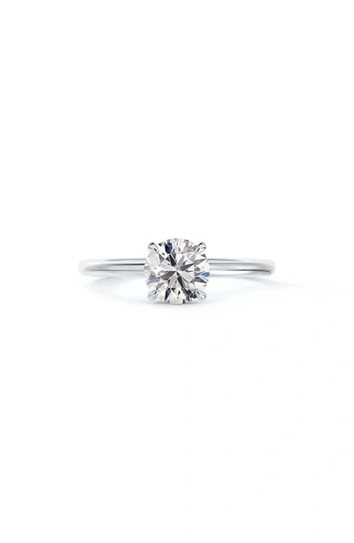 Forevermark X Micaela Simply Solitaire Round Diamond Engagement Ring In Platinum-d0.70ct