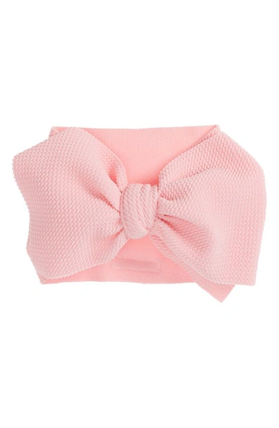 Mini Prep Boutique Mini Prep Adalee Stretch Head Wrap In Baby Pink