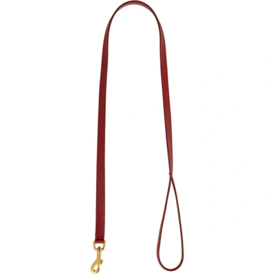Maximum Henry Red Leather Leash