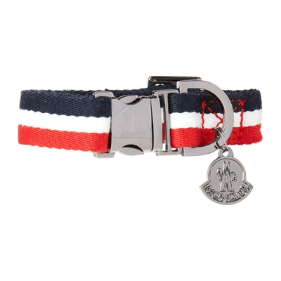 Moncler Genius Multicolor Poldo Dog Couture Edition Striped Collar In 790 Bluewht