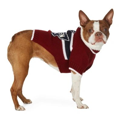 Dsquared2 Red Poldo Dog Couture Edition Quebec Sweater In M1137 Red