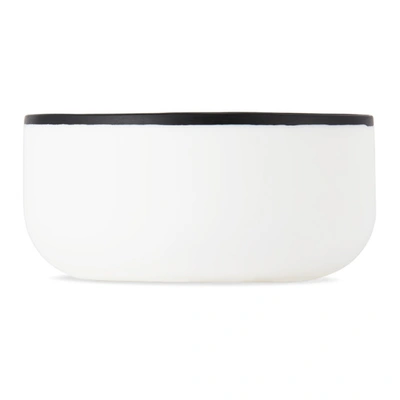 Tina Frey Designs White & Black Cereal Bowl In Black Rim