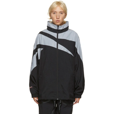 Misbhv Black & Grey Reebok Edition Windbreaker Jacket | ModeSens