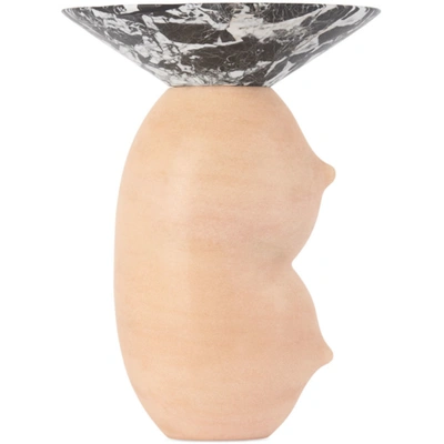 Bloc Studios Pink & Black Valentina Cameranesi Edition Clelia Vase In Noir + Pink