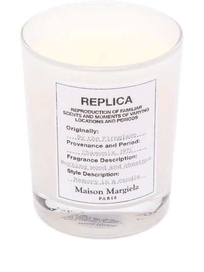 Maison Margiela Replica By The Fireplace Scented Candle (165g) In White