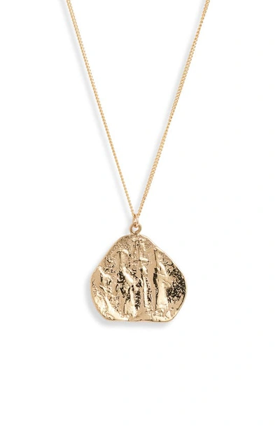 Set & Stones Reagan Long Pendant Necklace In Gold