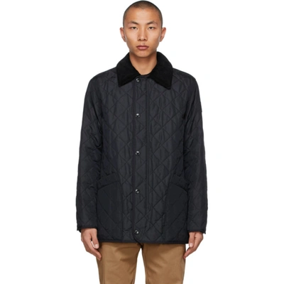 Burberry Navy Quilted Cotswold Jacket