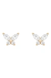 Girls Crew Mari Stud Earrings In Rose Gold-plated