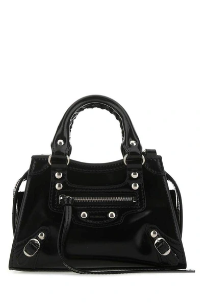Balenciaga Neo Classic City Nano Top Handle Bag In Black