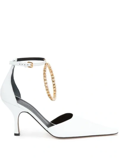 Jw Anderson Ring 90mm Pumps In White