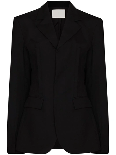 Dion Lee Ssense Exclusive Black Cinch Strap Blazer