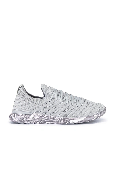 Apl Athletic Propulsion Labs Techloom Wave Sneaker In Steel Grey & Marble