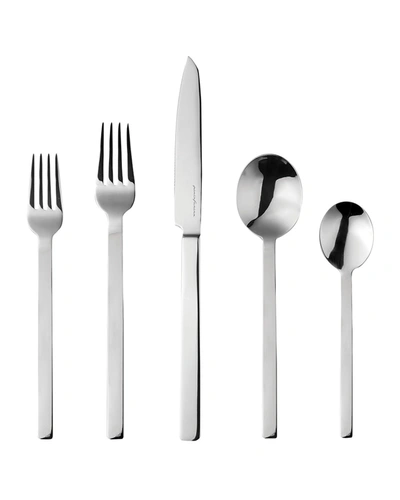 Mepra Stile By Pininarina 5 Piece Place Set With Steak Knife In Stainless Steel