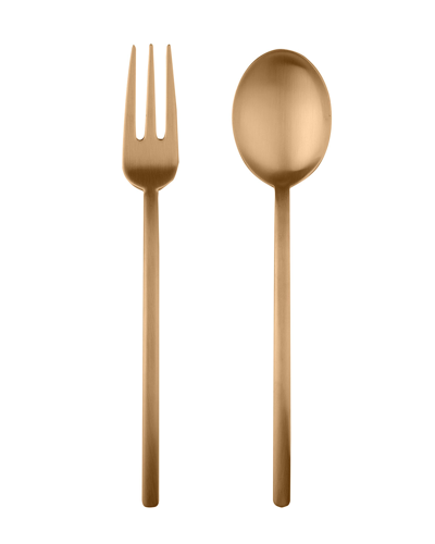 Mepra Due Ice Oro 2-piece Serving Set