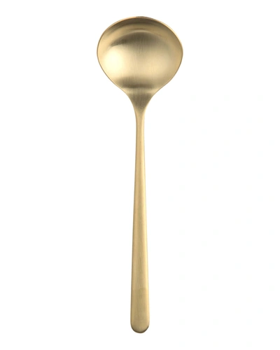 Mepra Linea Ice Oro Gravy Ladle In Gold-tone