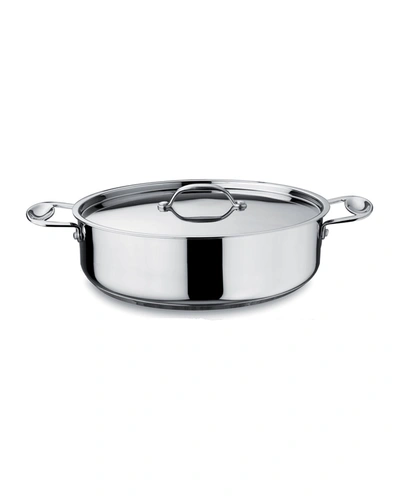 Mepra Glamour Stone Stainless Steel Deep Oval Casserole With Lid