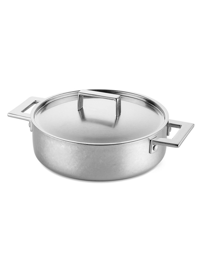 Mepra Attiva Pewter Saute Pan With Lid In Size 10
