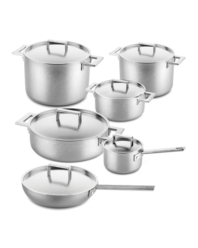 Mepra Attiva Pewter 12-piece Cookware Set