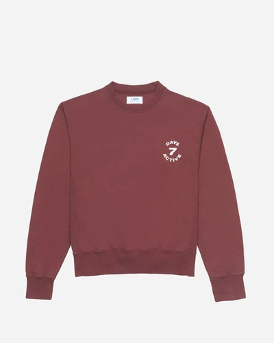 7 Days Monday Crew Neck In Red