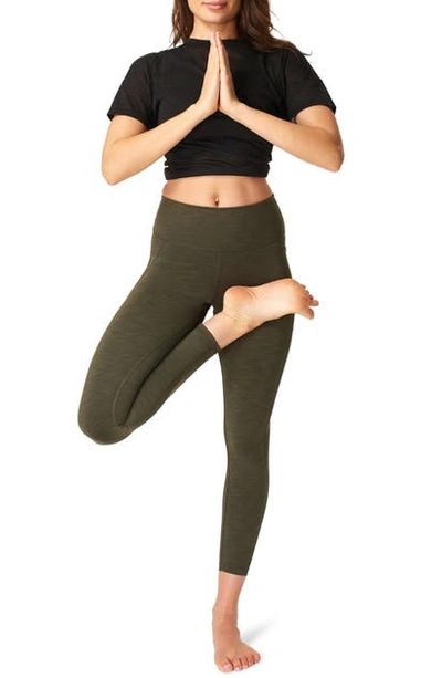 Sweaty Betty Super Sculpt High Waist Pocket Yoga 7/8 Leggings In Dark  Forest Green