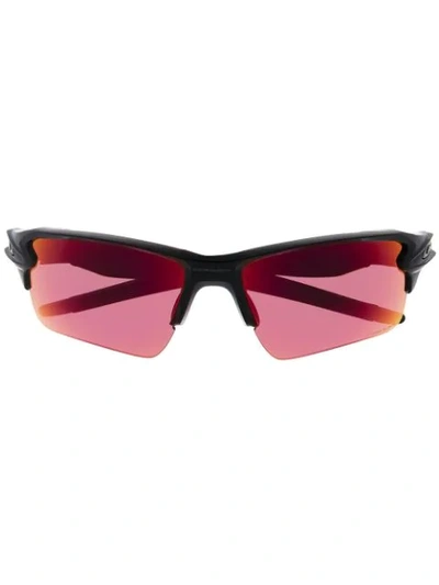 Oakley Wraparound-frame Sunglasses In Black