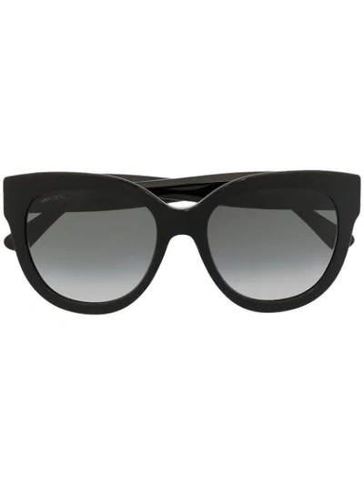 Jimmy Choo Jill Tinted Sunglasses In Black