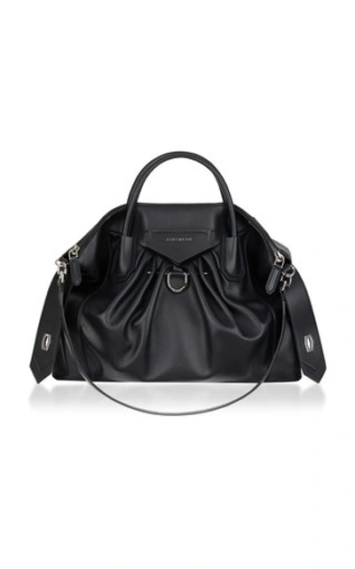 Givenchy Antigona Small Soft Leather Shoulder Bag In Black