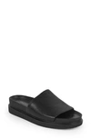 Vagabond Shoemakers Erin Leather Slide Sandal In Black