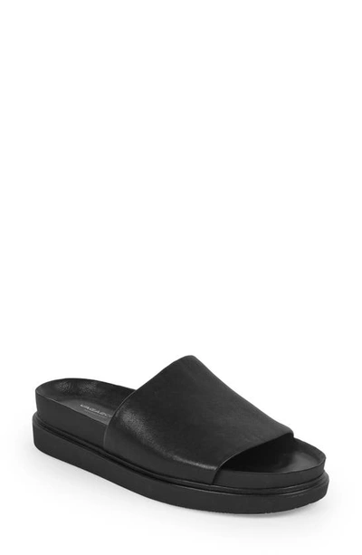 Vagabond Shoemakers Erin Leather Slide Sandal In Black