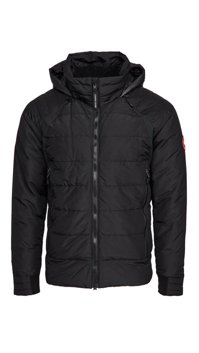 Canada Goose Updated Hybridge Base Padded Jacket In Black