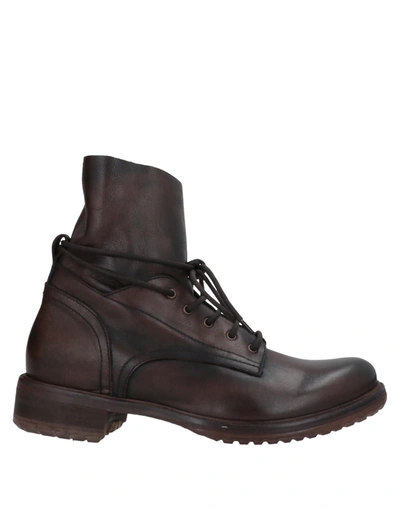 1725.a Ankle Boots In Dark Brown