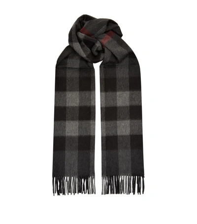 Burberry Mega Check Cashmere Scarf In Harrods