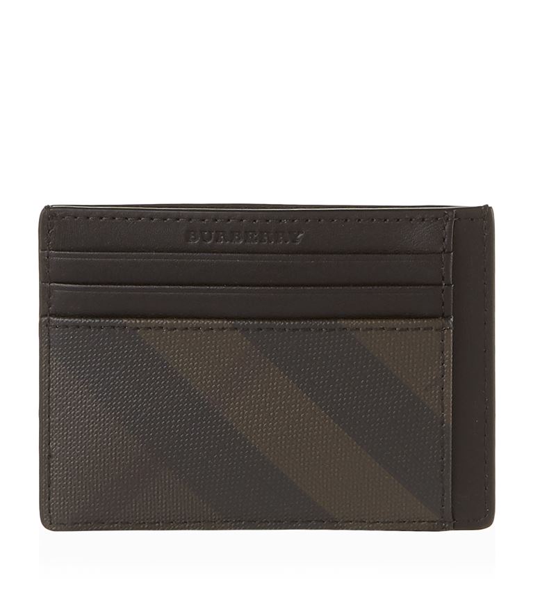 Burberry Smoke Check Leather Card Holder In Harrods ModeSens